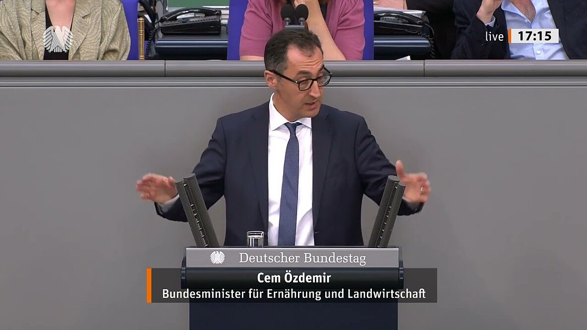 Bundestagsrede: Haushalt 2022 - Landwirtschaft (Epl. Cem Özdemir 02.06.2022