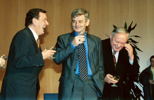 Koalitionsvertrag - Schröder, Fischer, Lafontaine